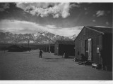 Manzanar street scene, winter, Manzanar Relocation Center